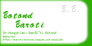 botond baroti business card